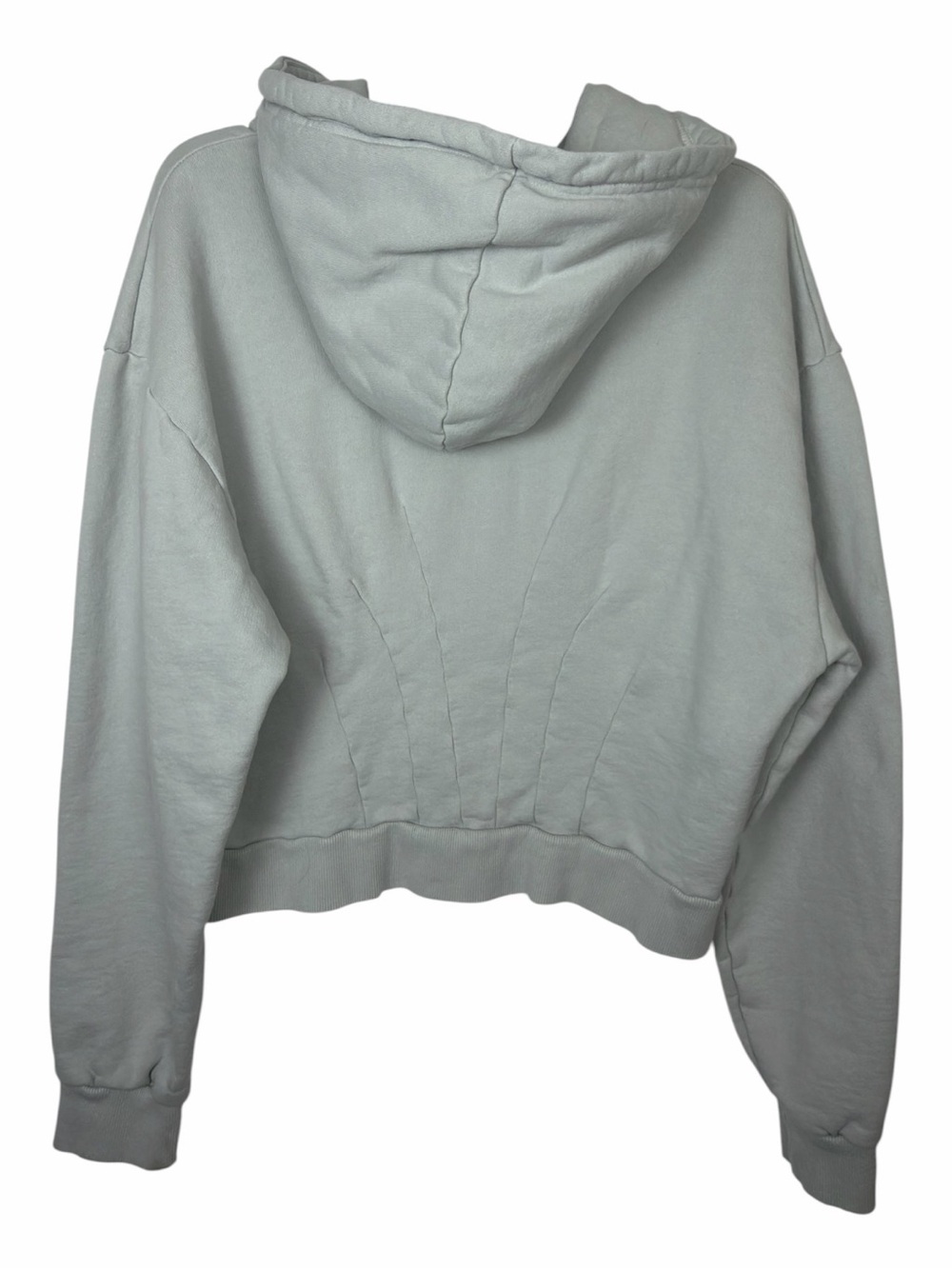 Gimaguas NWOT Women’s Corset Hoodie With Full Zip Front. Light Gray. Size XL. - Picture 15 of 15